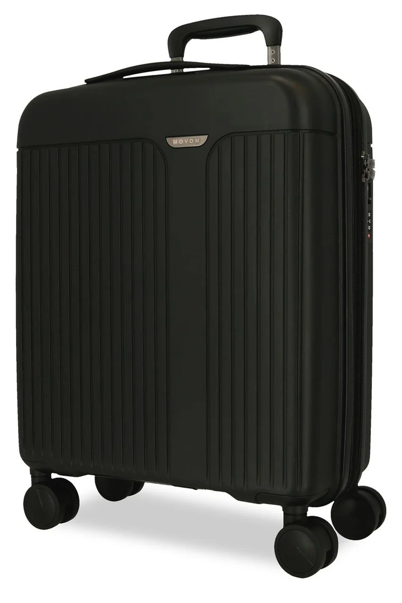 5388621 TROLLEY PP 55CM. C/EXP. 4R. MOVOM NEW TRENDY NEGRO