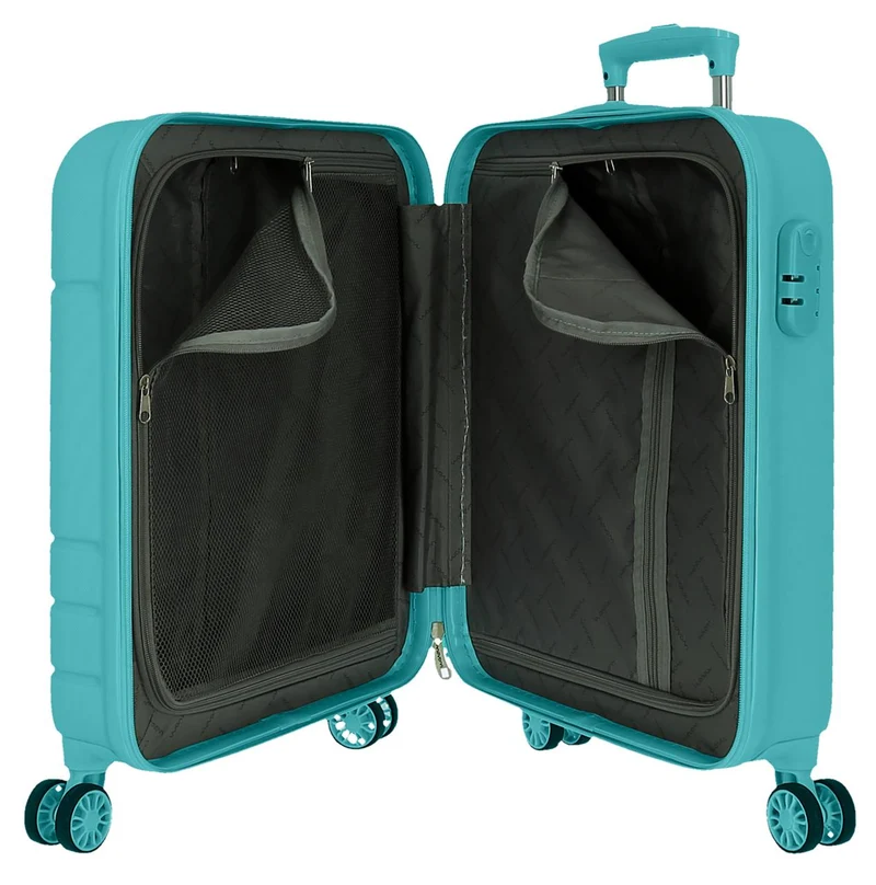 5989465 SET/3 TROLLEY ABS 55-68-78CM. 4R. MOVOM GALAXY TURQU