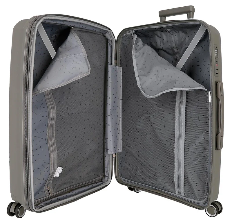 5329424 SET/3 TROLLEY PP 55-68-78CM. 4R. MOVOM INARI GRIS