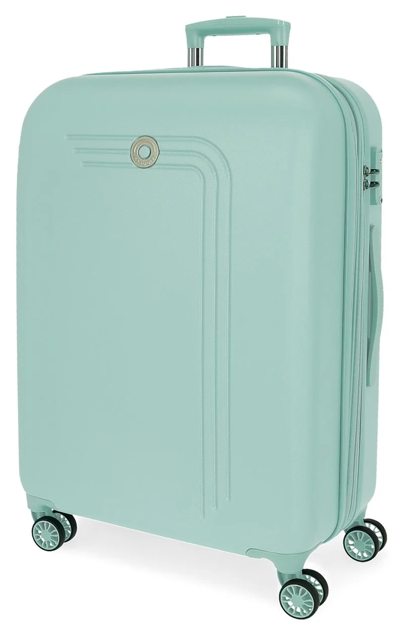 5999368 TROLLEY ABS 80CM. C/EXP. 4R. MOVOM RIGA TURQUESA