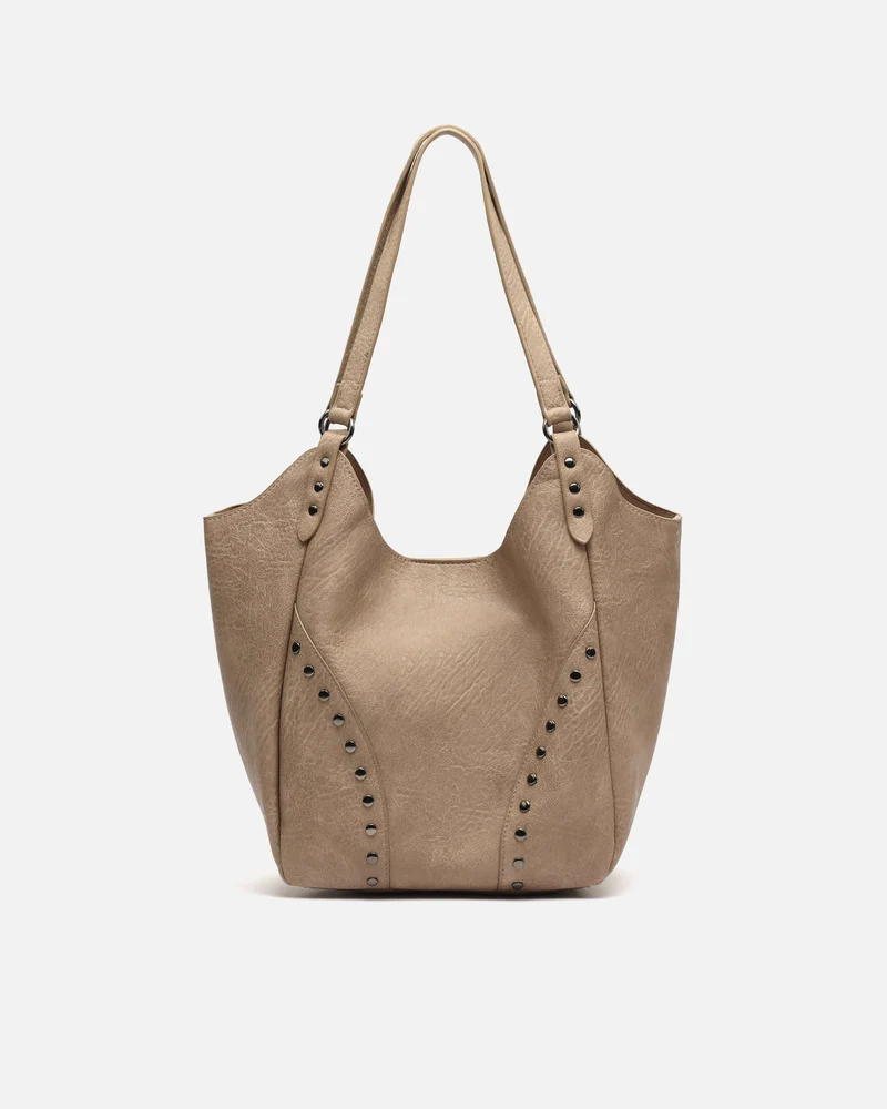 Serenity bolso de hombro con neceser extraíble y detalles metálicos
