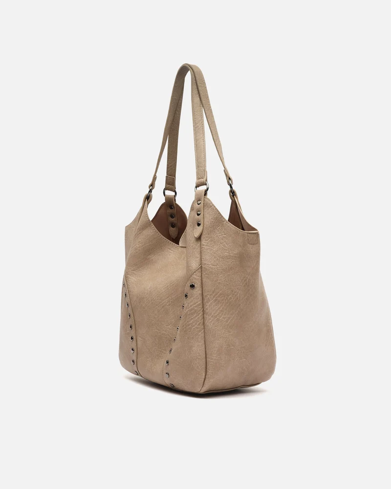 Serenity bolso de hombro con neceser extraíble y detalles metálicos