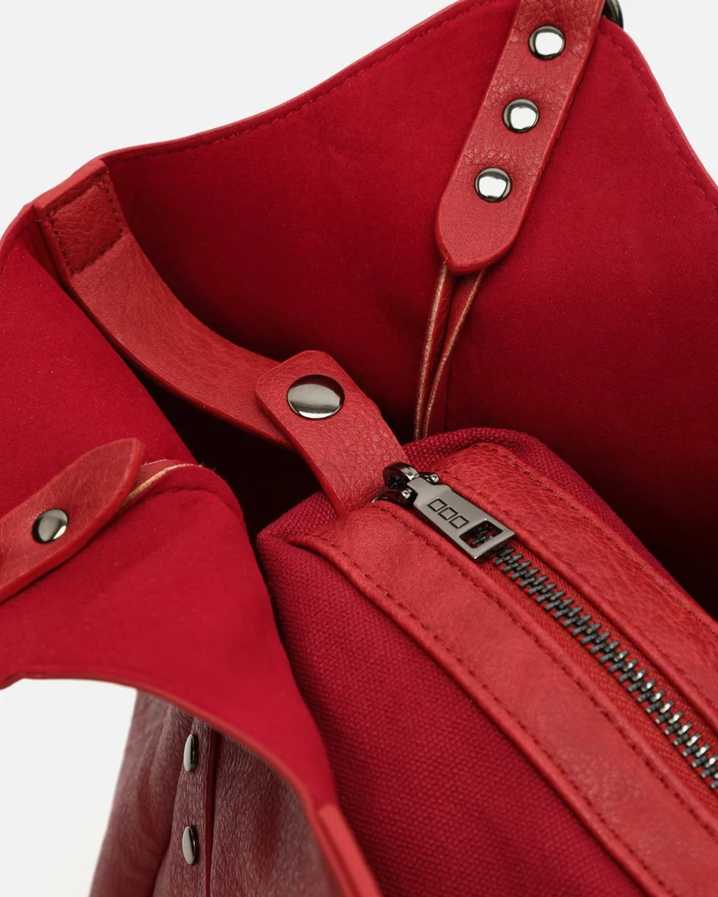 Serenity bolso de hombro con neceser extraíble y detalles metálicos