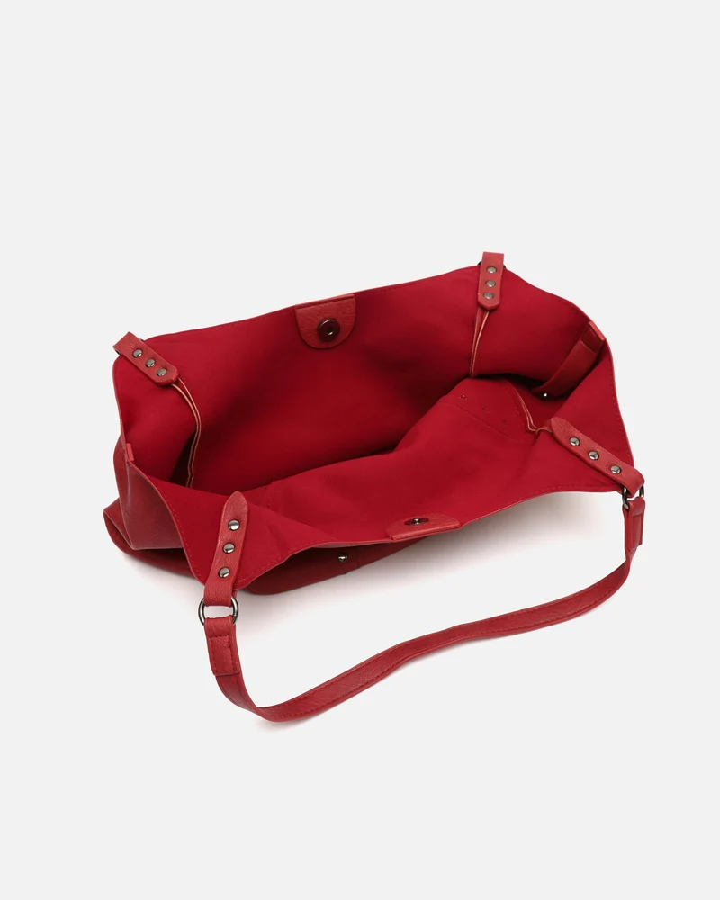 Serenity bolso de hombro con neceser extraíble y detalles metálicos