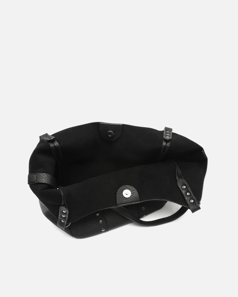 Serenity bolso de hombro con neceser extraíble y detalles metálicos