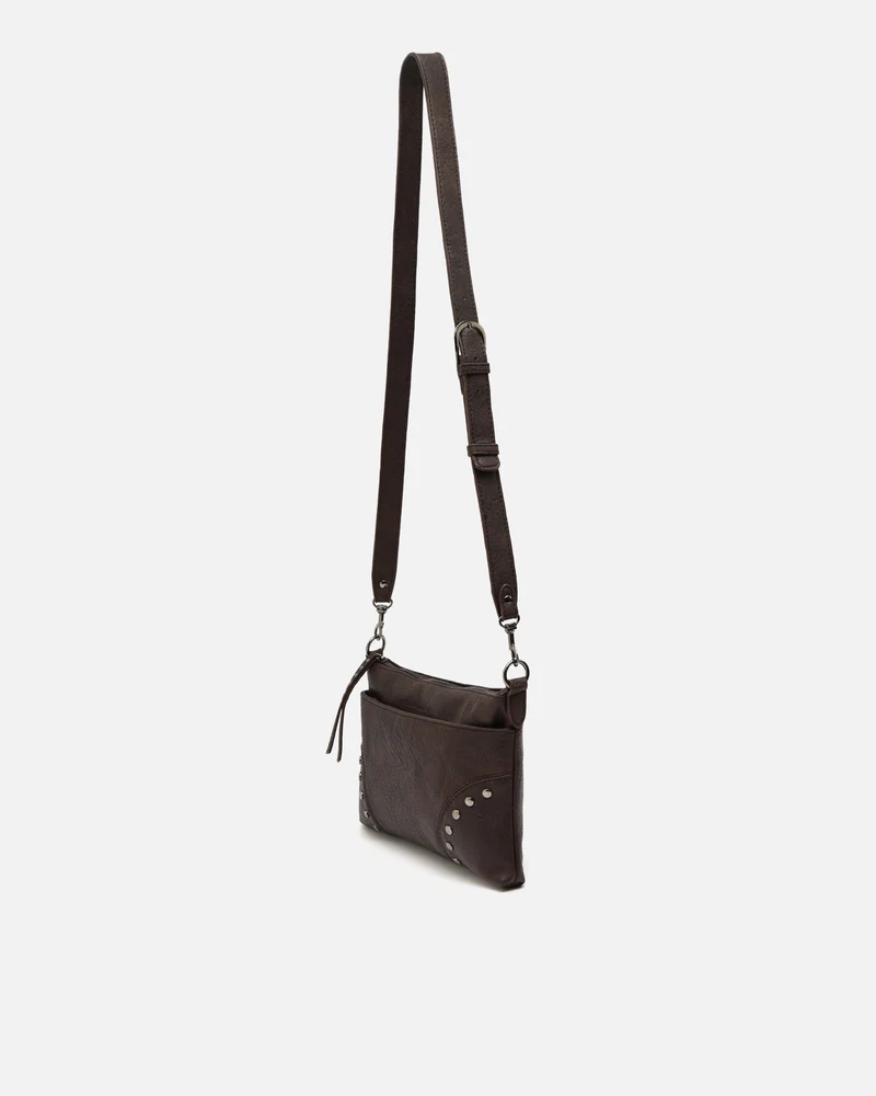 Sereny bolso bandolera pequeño con detalles metálicos