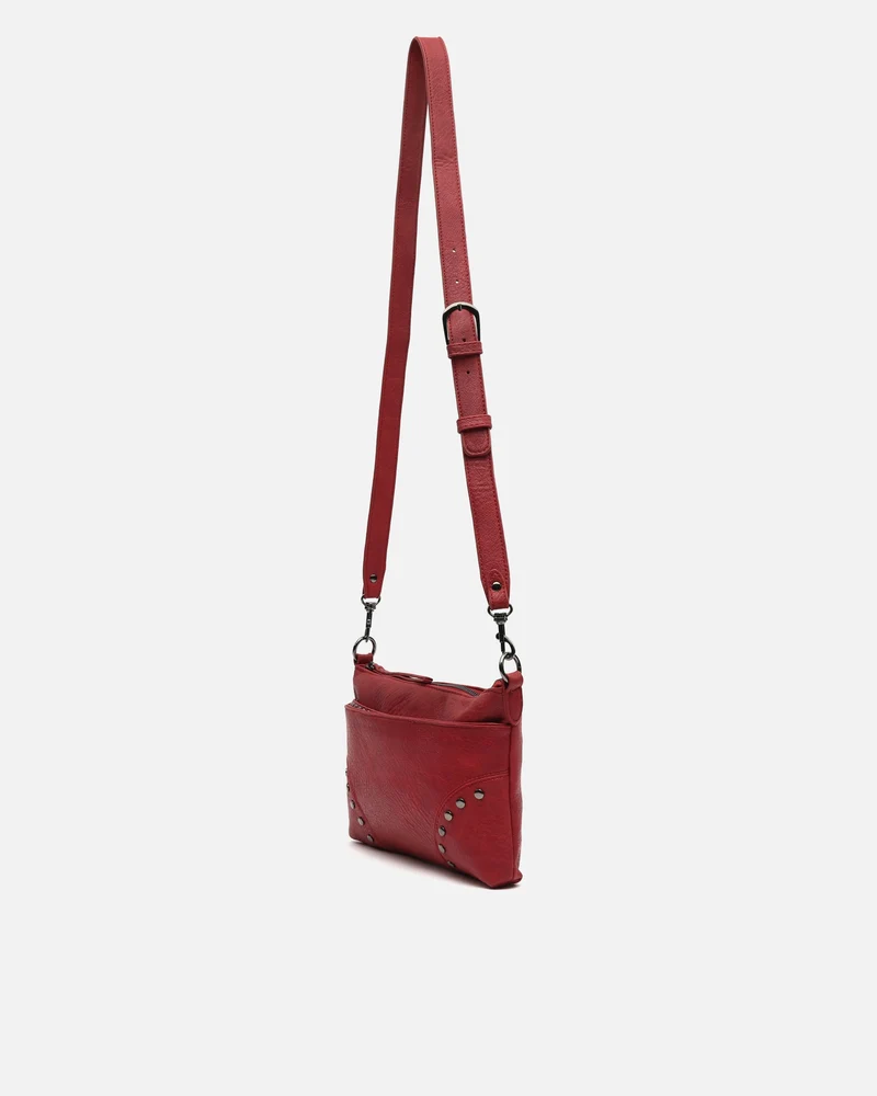 Sereny bolso bandolera pequeño con detalles metálicos