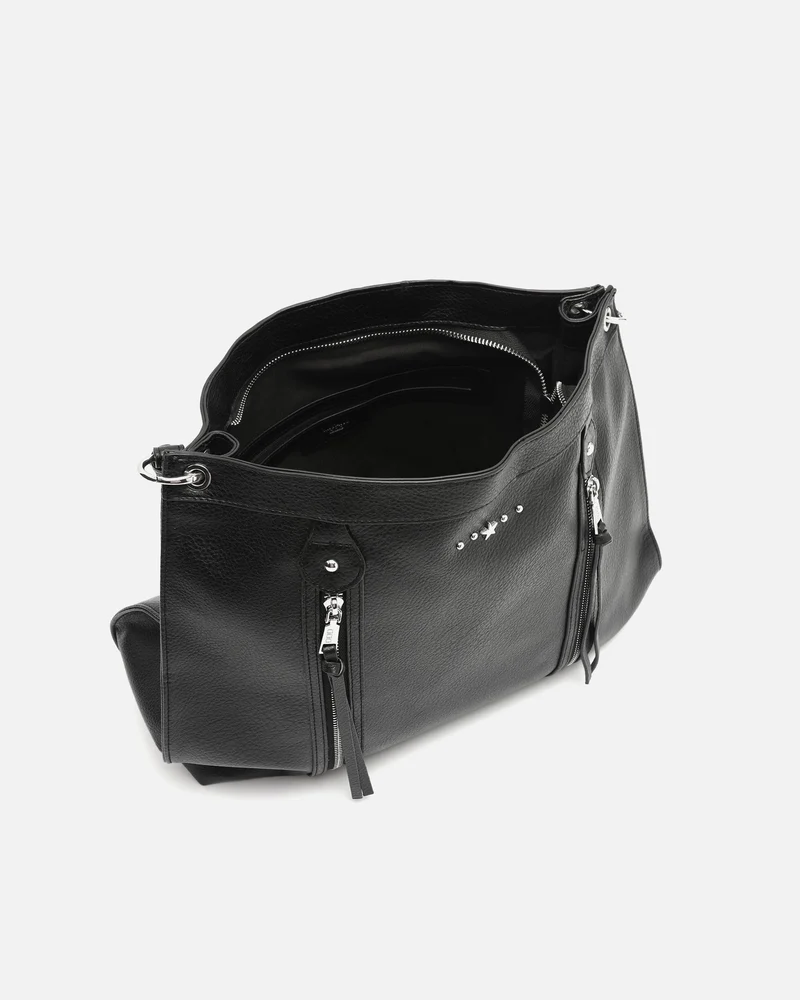 Zabali bolso de hombro grande con detalles metálicos