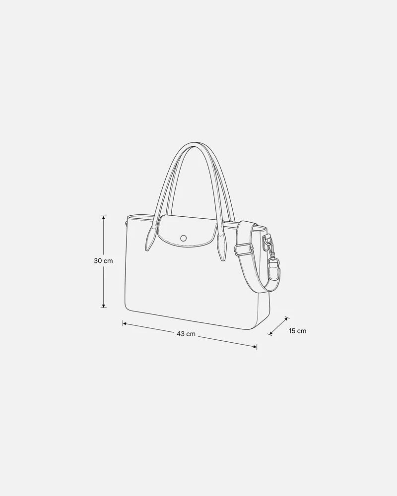 Teme bolso shopper grande en nylon con bolsillo para portátil 14 pulgadas