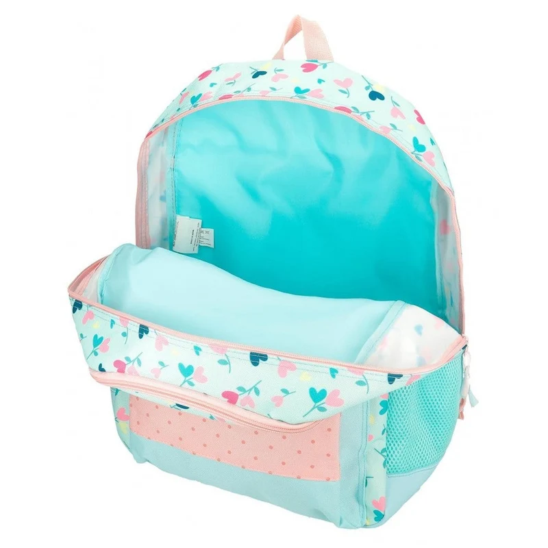 Mochila Escolar Roll Road Queen of hearts Dos Compartimentos adaptable a carro