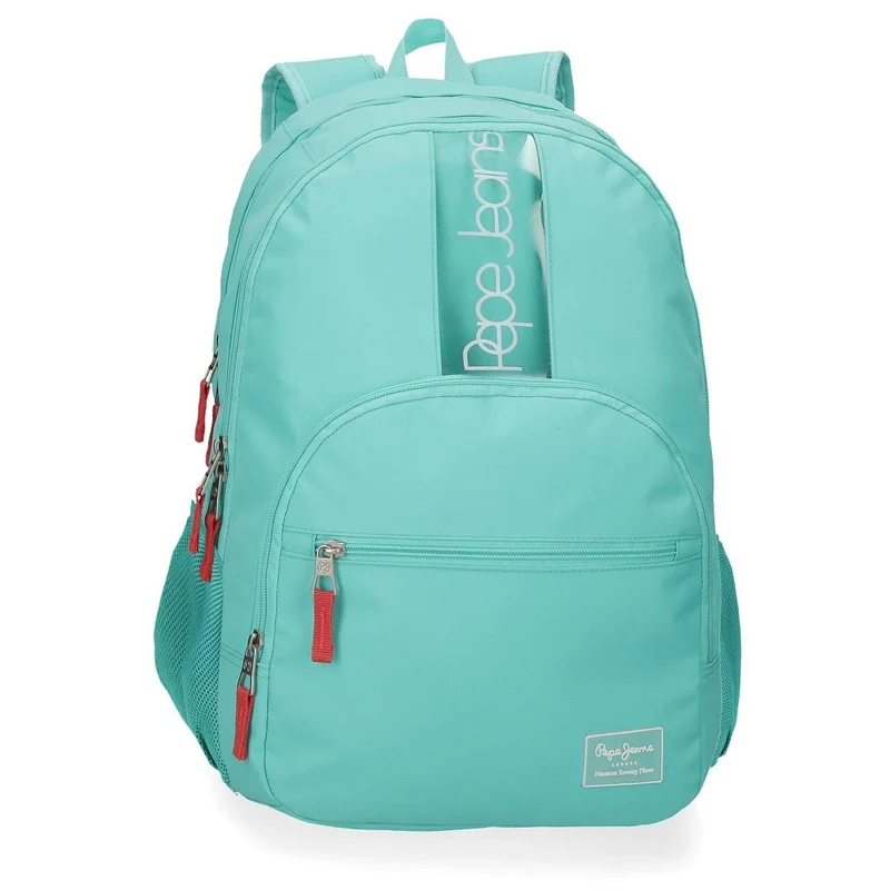 MOCHILA ESCOLAR PEPE JEANS DARIENNE CON CARRO Turquesa 2