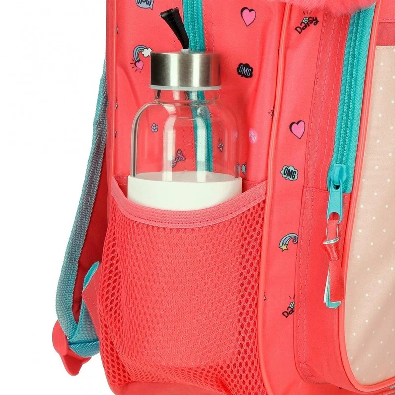 Mochila Escolar Minnie Lovin Life 38cm con Carro