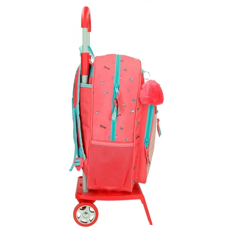 Mochila Escolar Minnie Lovin Life 38cm con Carro
