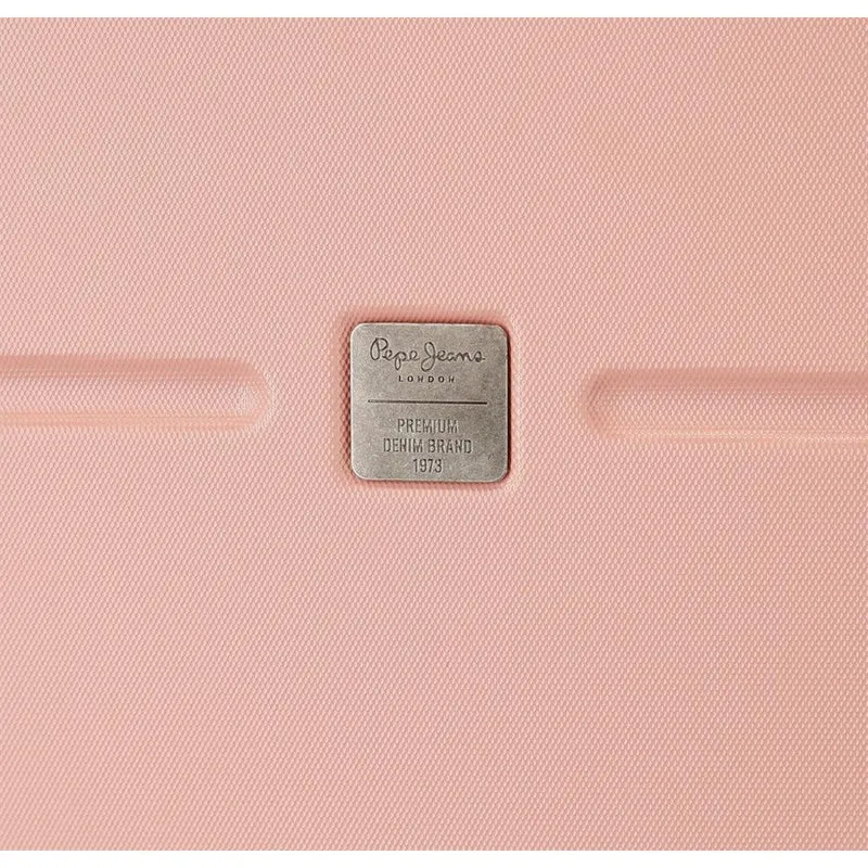 Maleta mediana Pepe Jeans Laila rosa claro rígida 70cm