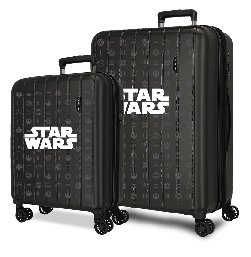 3498941 SET/2 TROLLEY ABS 55-65CM.4R.C/EXP. STAR WARS BLACK
