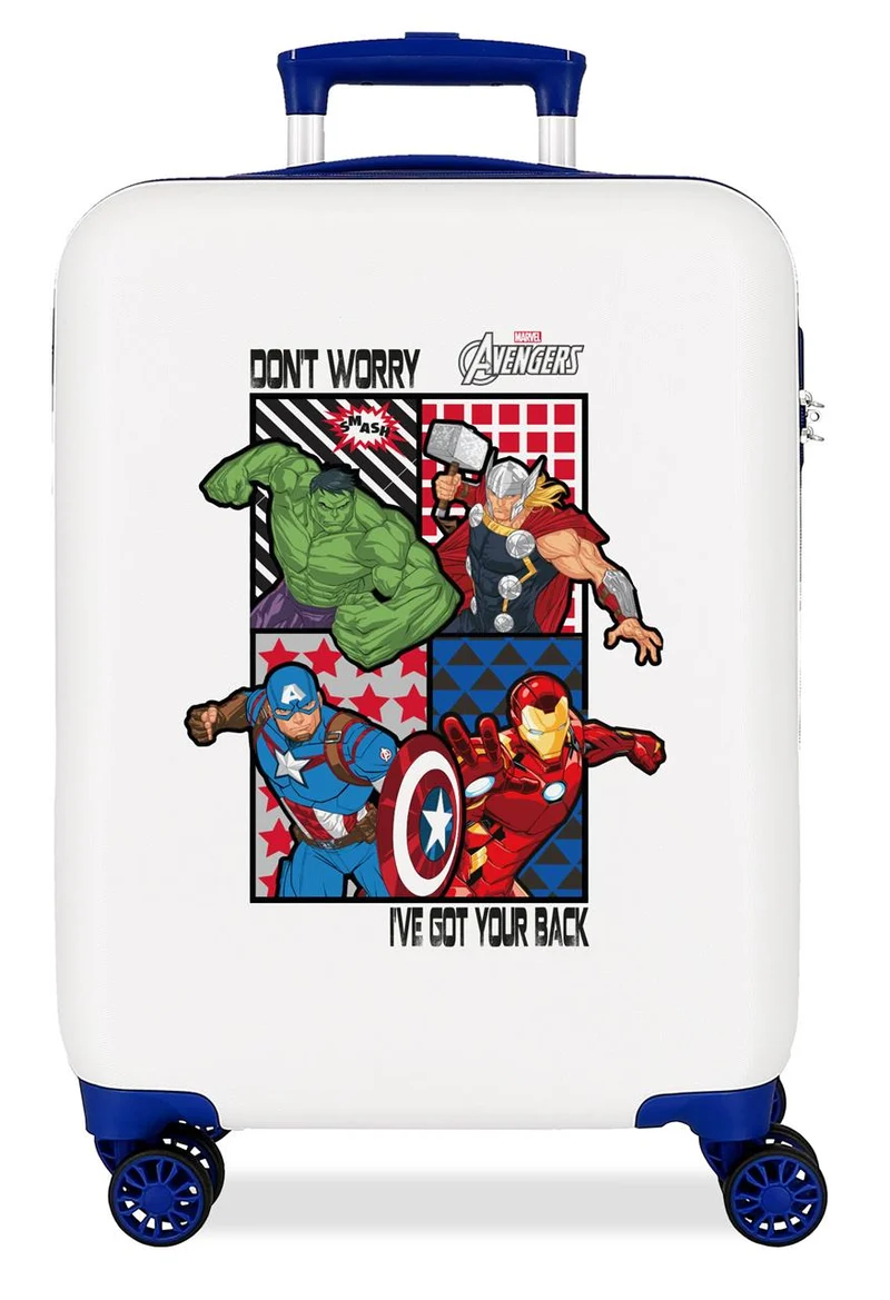 2471166 TROLLEY ABS 55CM. 4R. ALL AVENGERS BLANCO