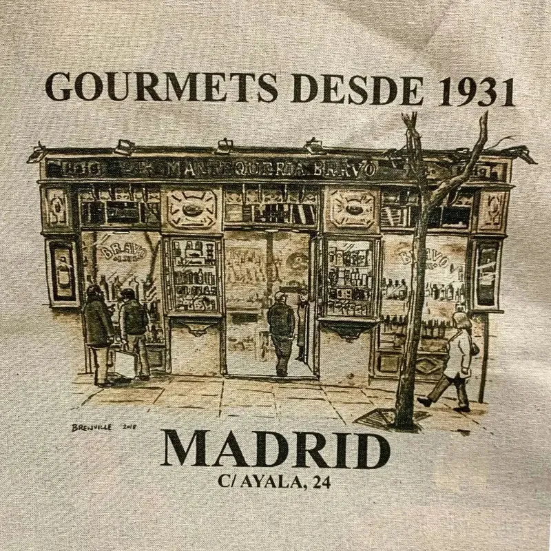 Bolsa de Tela Fachada Mantequerías Bravo (Tote Bag)