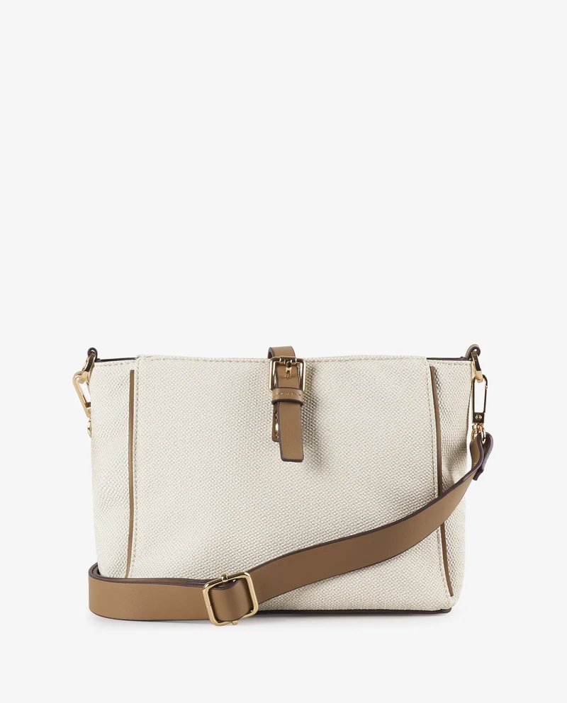 BANDOLERA HEBILLA BEIGE
