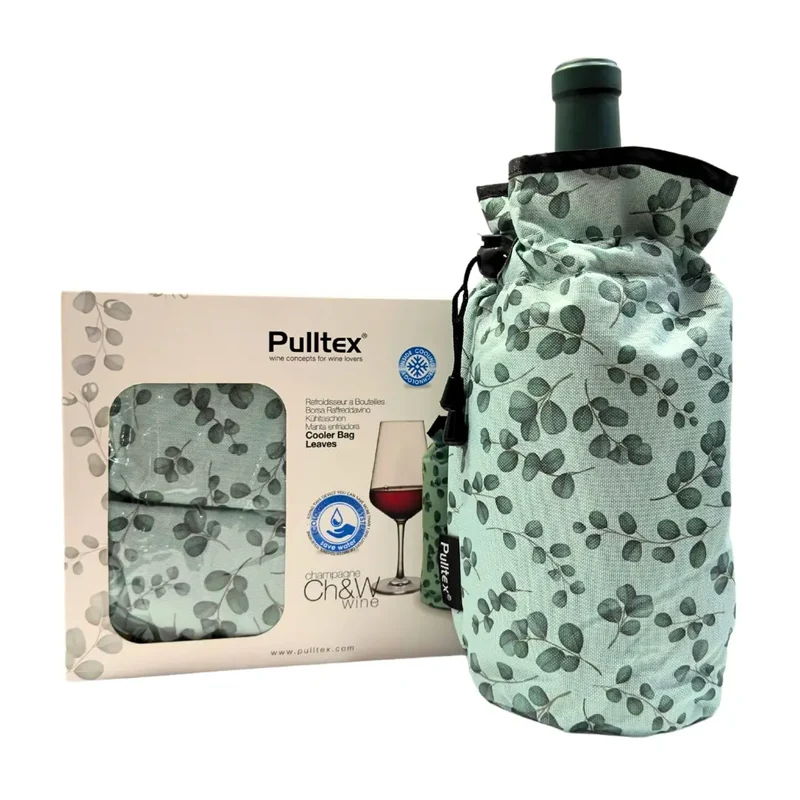 Bolsa de Frío Para Botellas Pulltex Hojas Verdes