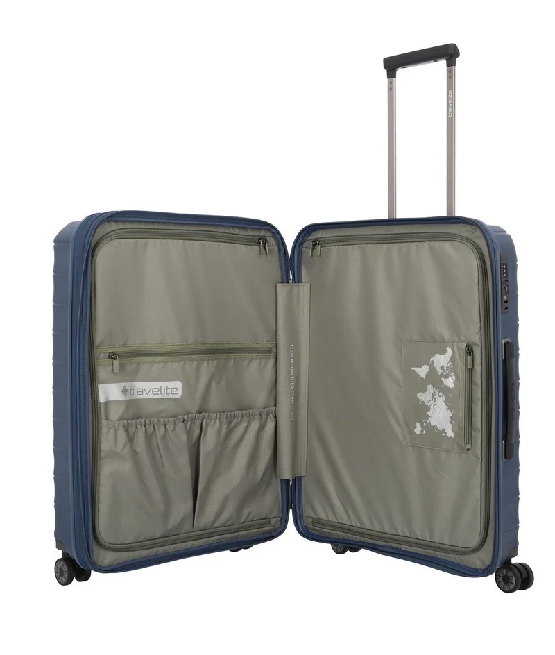 TRAVELITE MALETA MEDIANA EXTENSIBLE MOOBY 66CM DE POLIPROPILENO RECICLADO