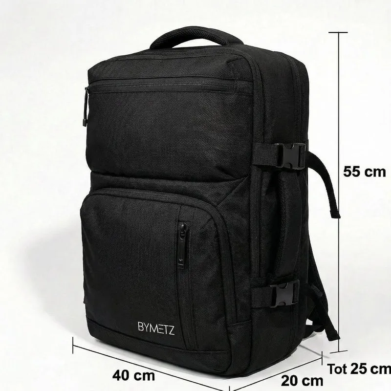 55x40x20 Handbagage Rugzak – Uitbreidbaar 55x40x25 – Laptop 18,3 Inch – ByMetz®