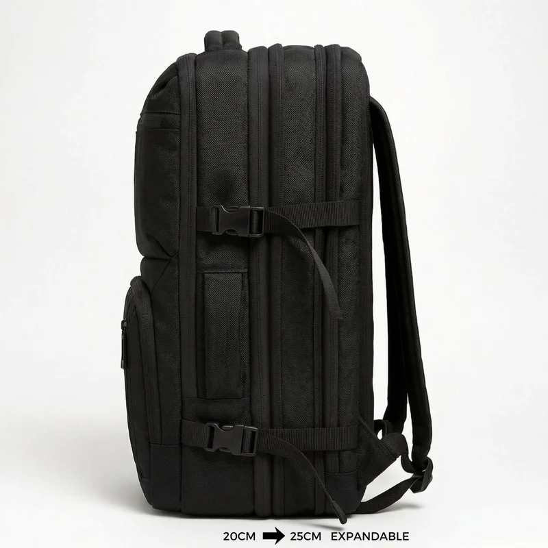 55x40x20 Handbagage Rugzak – Uitbreidbaar 55x40x25 – Laptop 18,3 Inch – ByMetz®