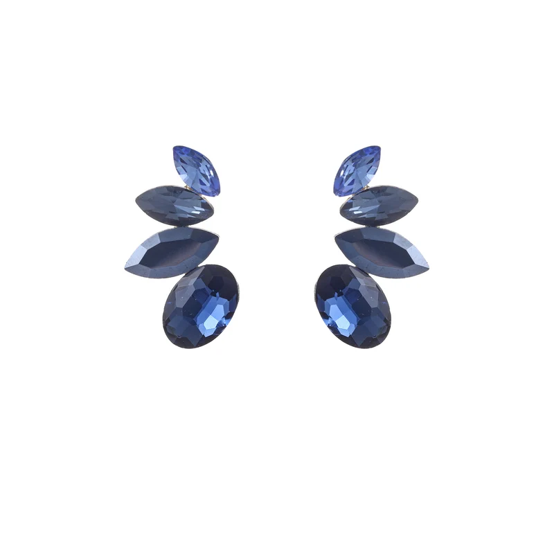Day & Eve Half Flower Stone Studs