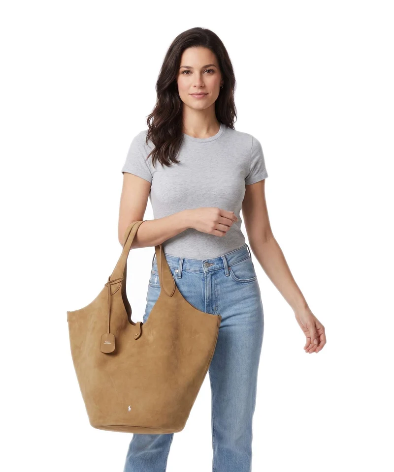 Polo Ralph Lauren Play Large Bolso de hobo caramel