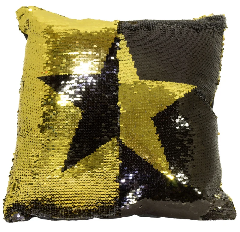 Paillettenkissen mit Stern 40x40cm