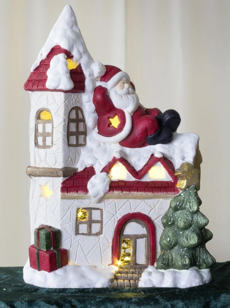 Santa / Haus Polyresin 49cm / VE-2