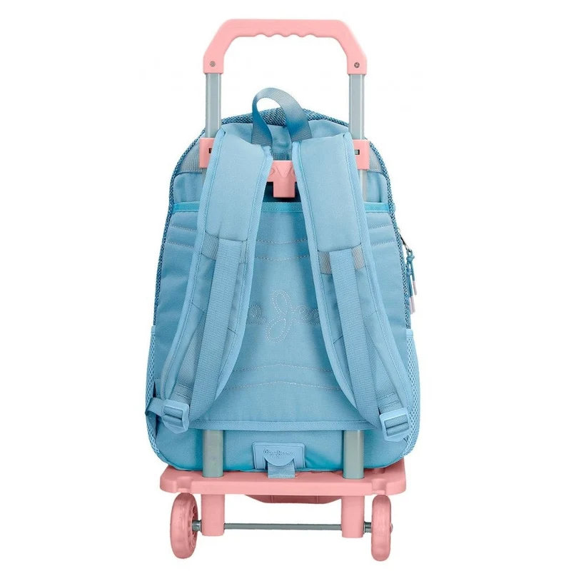Mochila Pepe Jeans Lena Doble Cremallera con carro