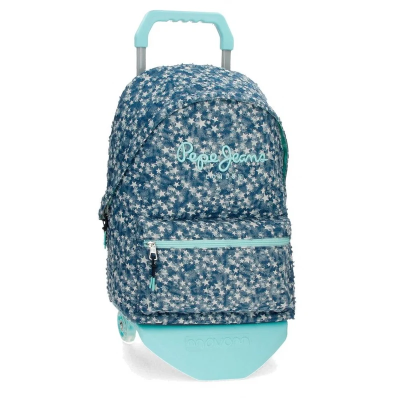 Mochila Pepe Jeans Demin Star 44cm con carro