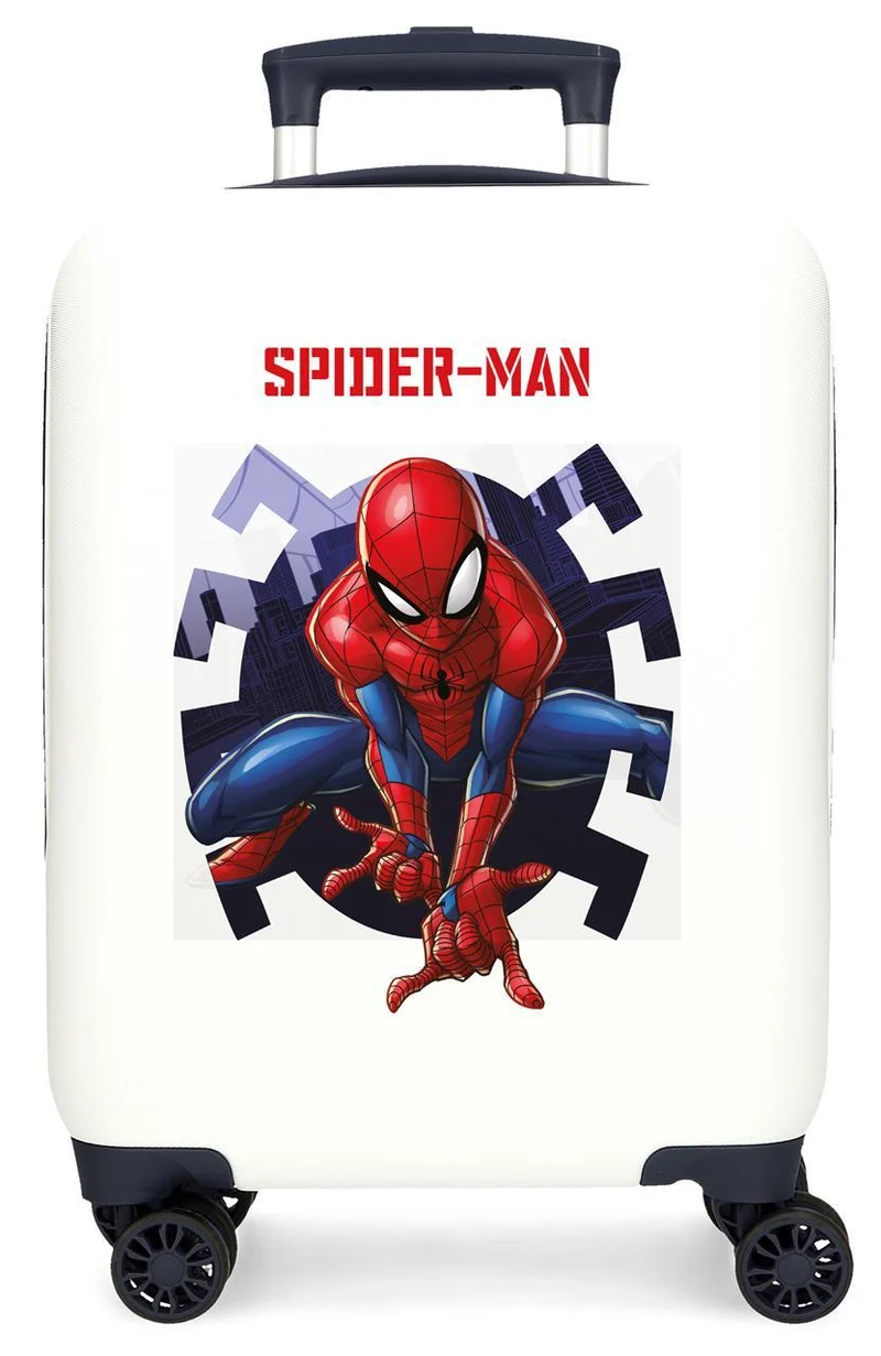 4441341 TROLLEY ABS 50 CM.4R SPIDERMAN ATTACK BLANCO