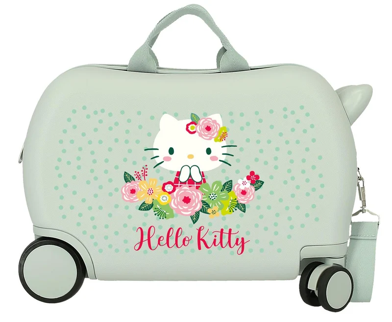 4121011 MALETA INF.ABS 4R.(2 MULTI.) 45CM. FLORAL KITTY MENT