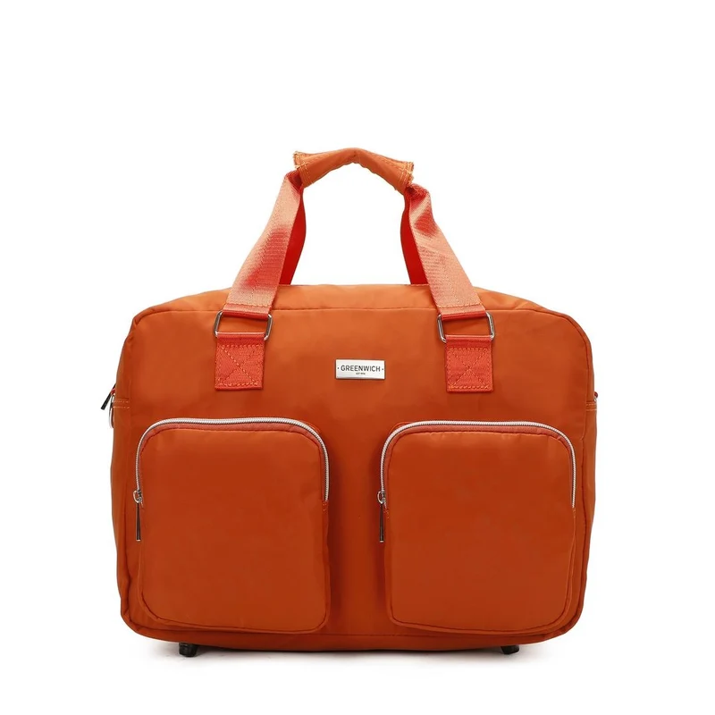 SET DE GREENWICH MALETA DE CABINA EXTENSIBLE BUDAPEST Y BOLSA DE VIAJE BUFON Naranja