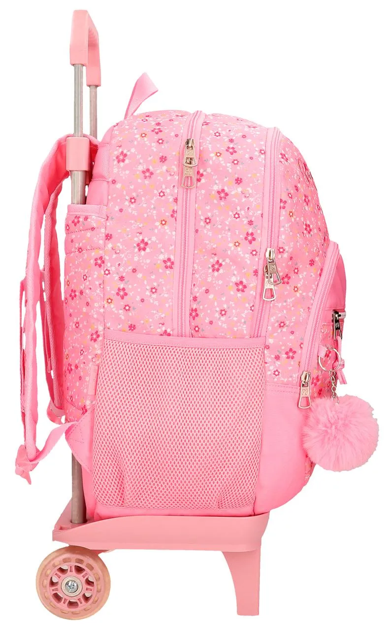 67125T3 MOCHILA ADAP.44CM.2C.C/CARRO PJL ALENKA ROSA
