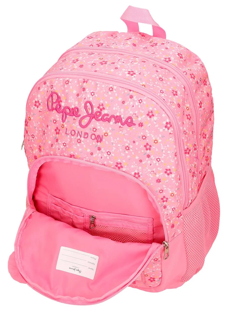67125T3 MOCHILA ADAP.44CM.2C.C/CARRO PJL ALENKA ROSA