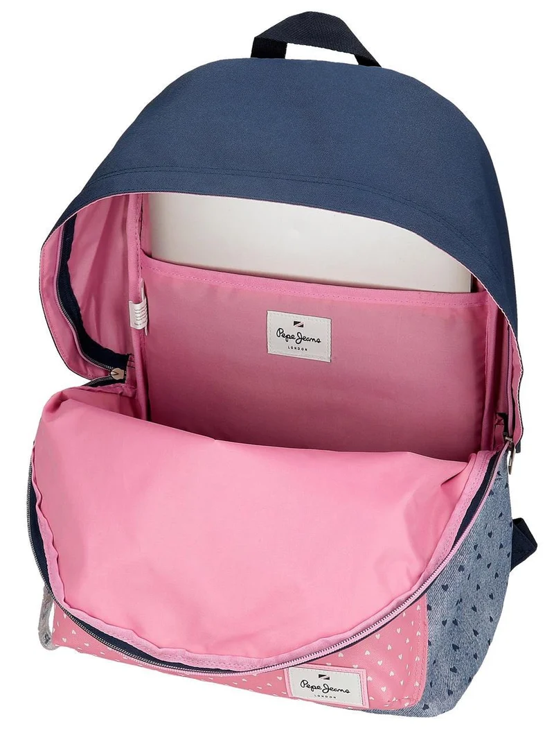 68223T1 MOCHILA ADAP.42CM.C/CARRO PJL NONI DENIM