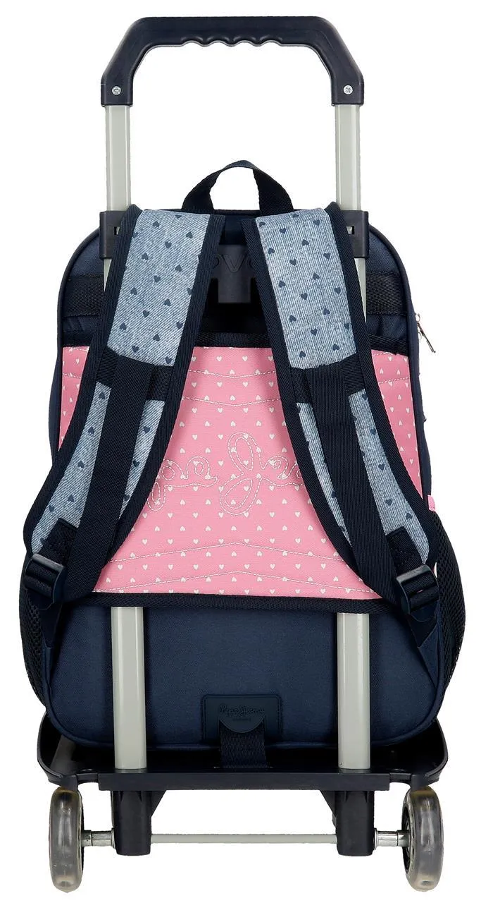 68222T1 MOCHILA ADAP. 40CM. 2C. C/CARRO PJL NONI DENIM