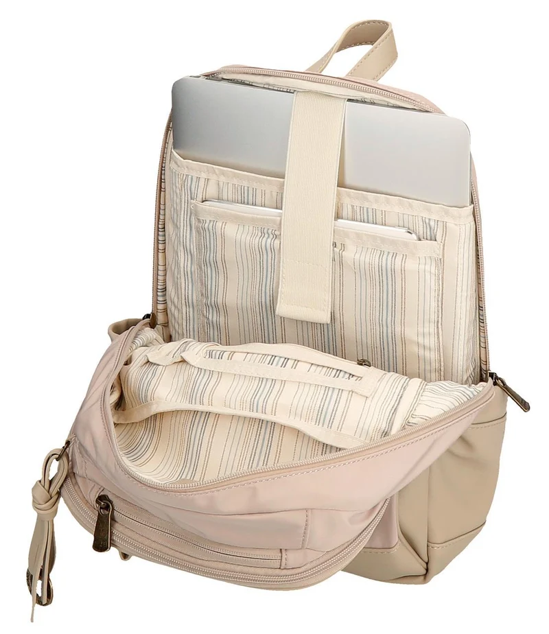 7922133 MOCHILA ADAP.2C PORTAORD. Y TABLET PJL MORGAN BEIGE