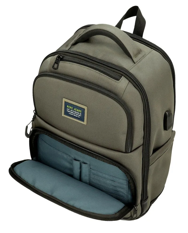 7782332 MOCHILA PORTAORDENADOR 2C.PJL LEIGHTON CAQUI