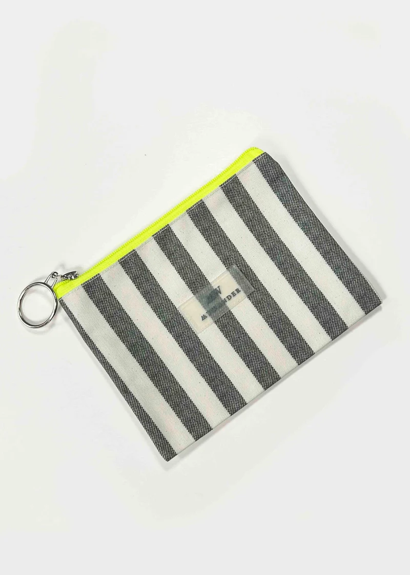 Estuche/monedero Grey Stripes