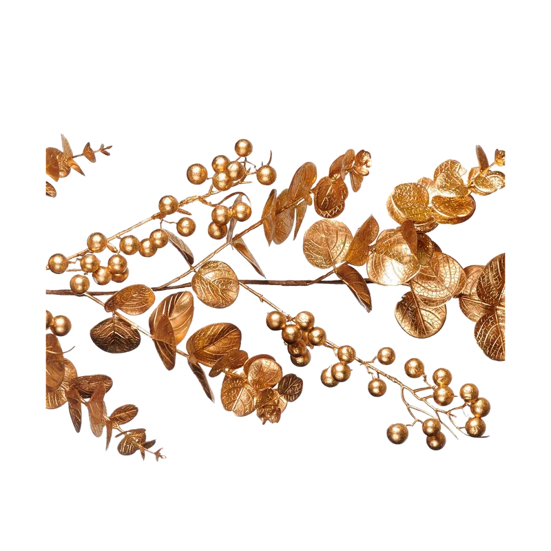 Metallic Eucalyptus Leaf 182cm