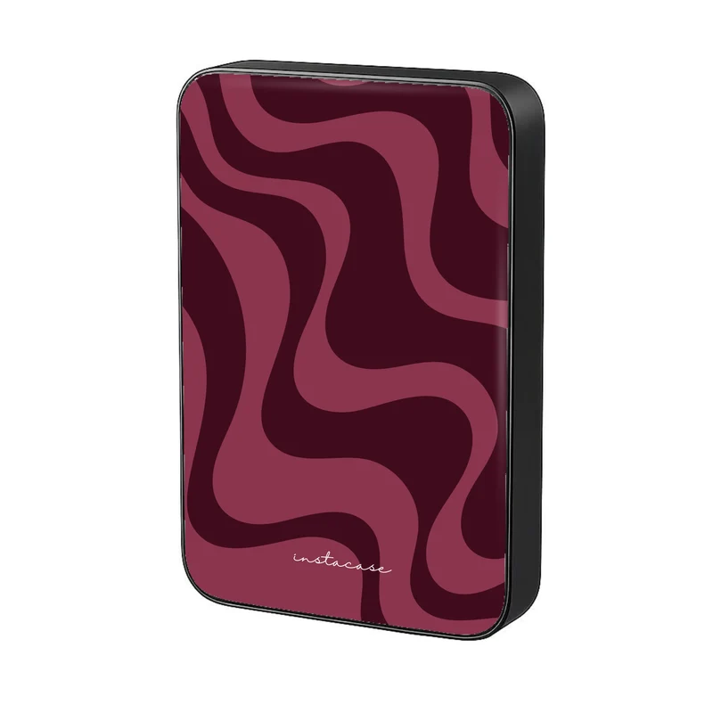Burgundy Flow - Power Bank Magnética