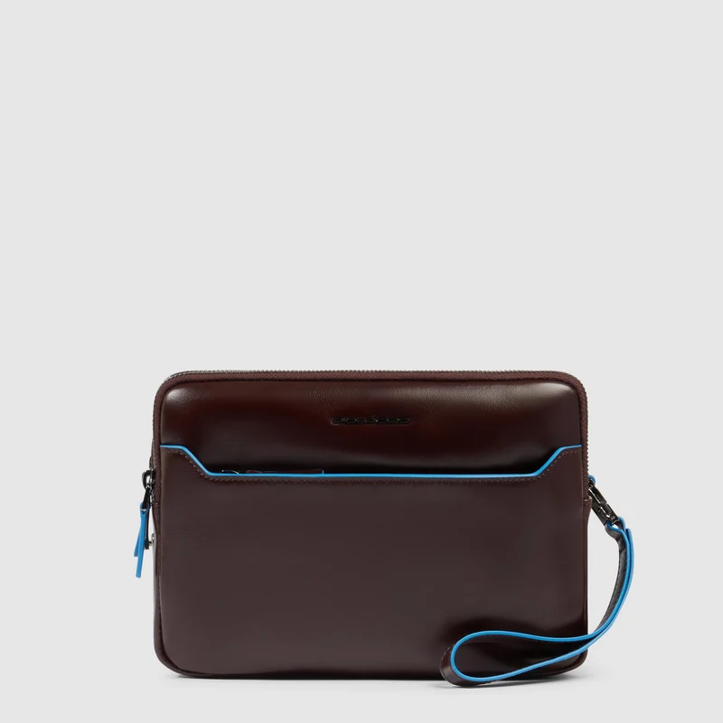 Pochette uomo con chiusura a impronta digitale