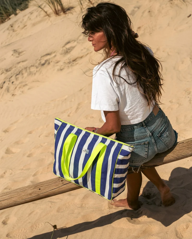Pack Cartagena Bolso de Viaje Mediano + Bolso de Mano Neopreno Azulón
