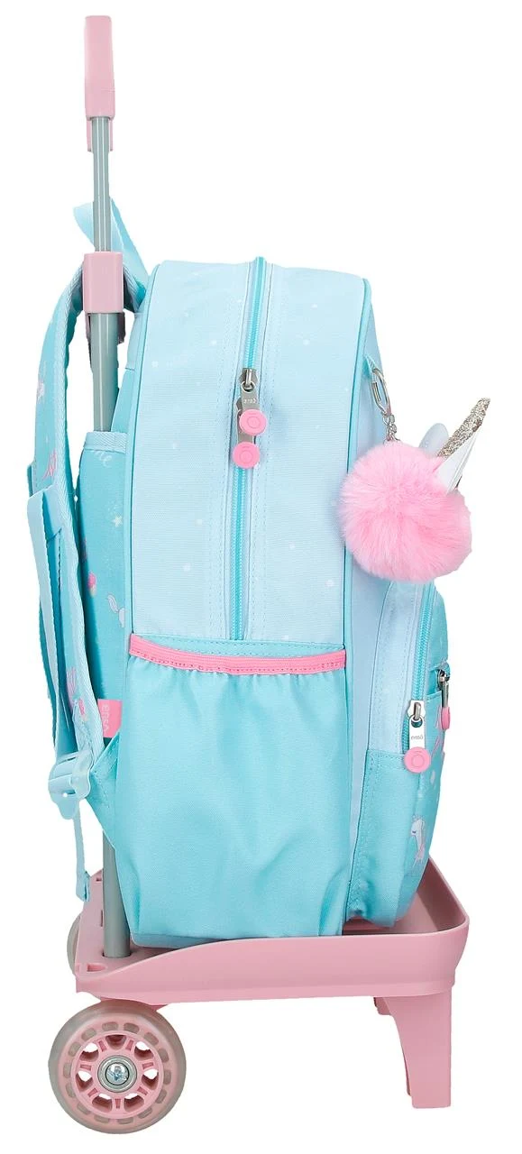 99423T1 MOCHILA ADAP. 38CM. C/CARRO. ENSO UNICORN PARADISE