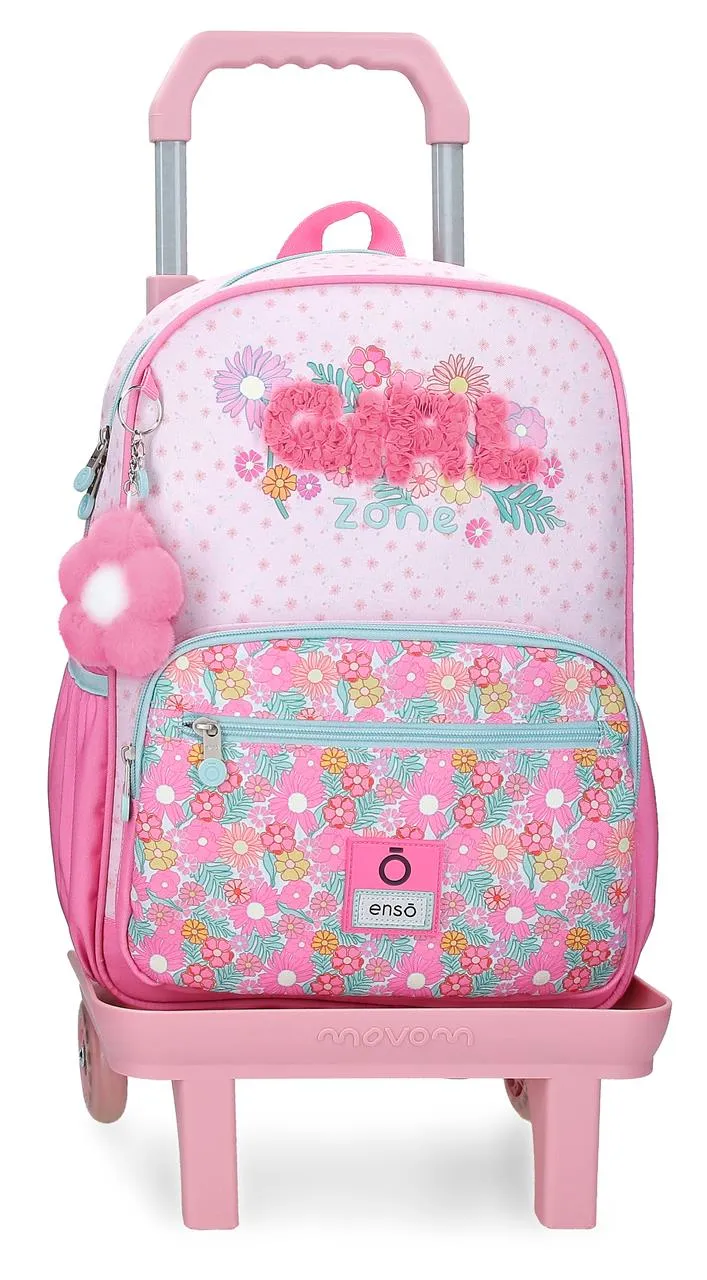 99323T1 MOCHILA ADAP. 38CM. C/CARRO. ENSO GIRL ZONE