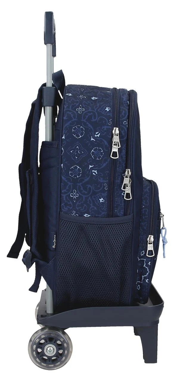 61222V2 MOCHILA ADAP. 40CM 2C. C/CARRO. PJL LENAY MARINO