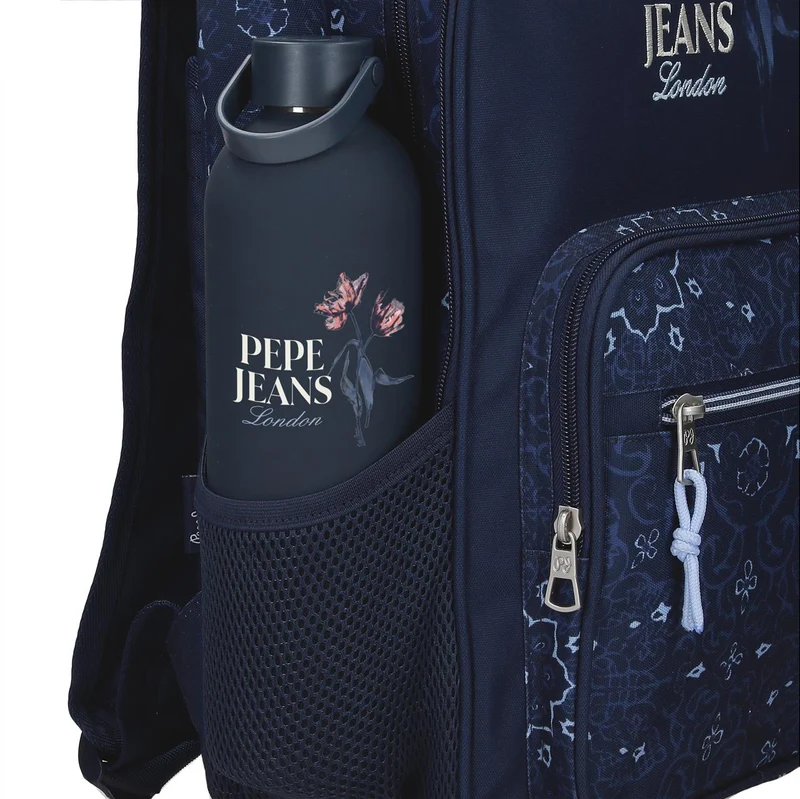 61225V2 MOCHILA ADAP. 44CM 2C. C/CARRO. PJL LENAY MARINO